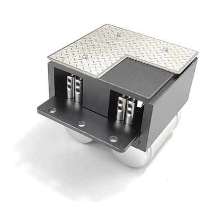 Metal Simulation Battery Box with Servo Mount Upgrade Part for 1/14 Tamiya Volvo RC Tractor Truck DIY Model