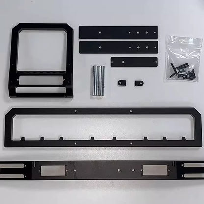 CROSSRC 1/6 THOR & RHINO CNC Aluminum Front Bumper with LED Light Kit (6061 Alloy)