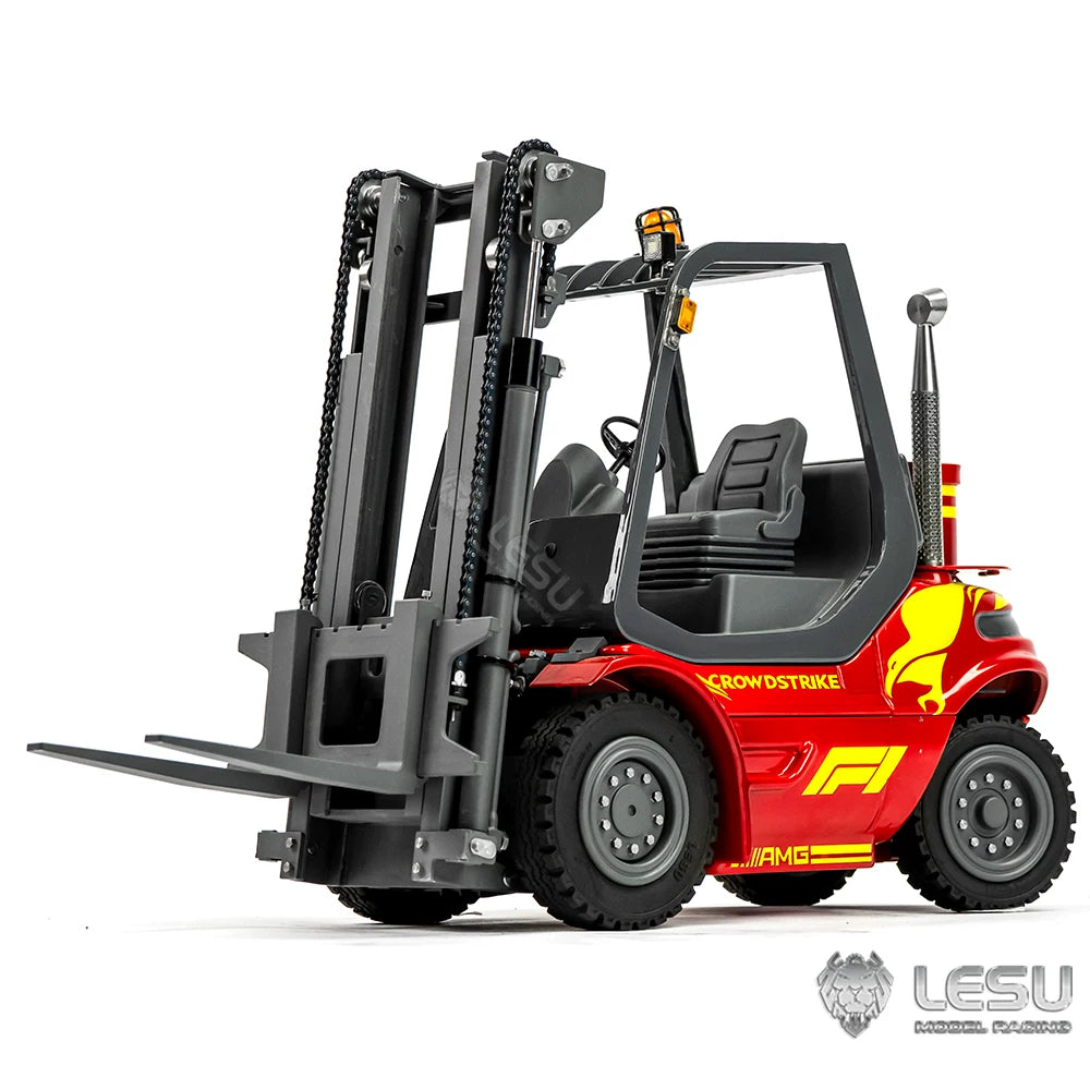 LESU Hydraulic Forklift 1/14 Scale Remote Control Forklift Metal Simulation Model RTR Version