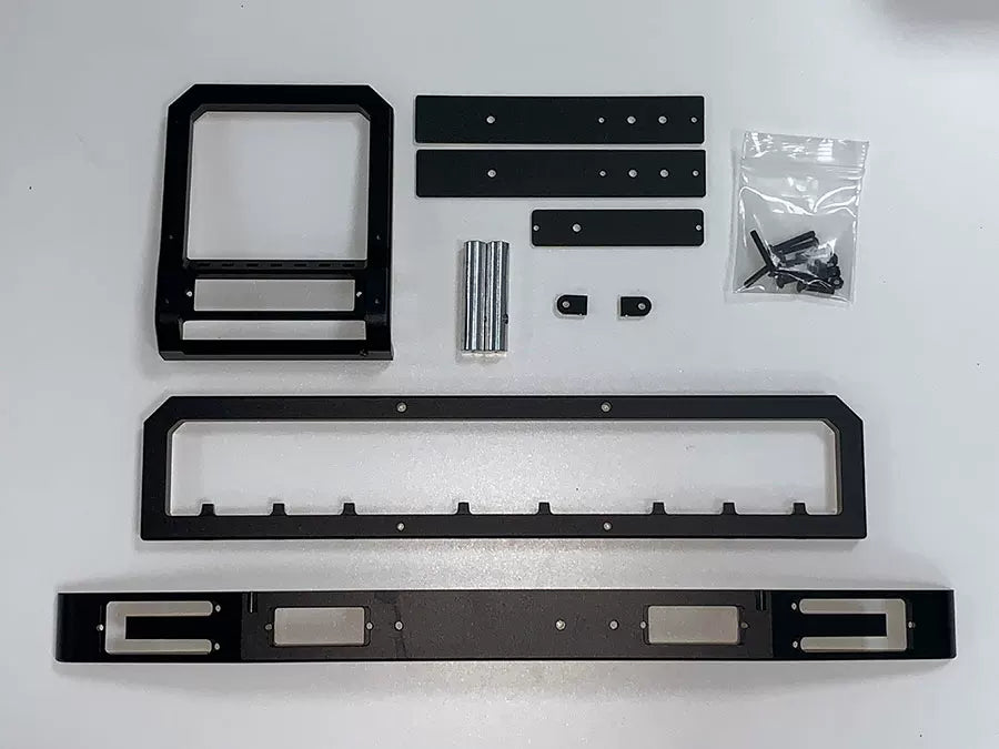 CROSSRC 1/6 THOR & RHINO CNC Aluminum Front Bumper with LED Light Kit (6061 Alloy)