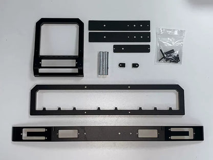 CROSSRC 1/6 THOR & RHINO CNC Aluminum Front Bumper with LED Light Kit (6061 Alloy)