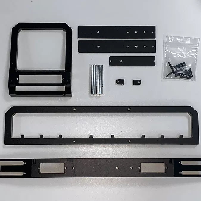 CROSSRC 1/6 THOR & RHINO CNC Aluminum Front Bumper with LED Light Kit (6061 Alloy)