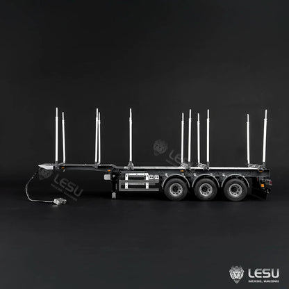 LESU 1/14 RC Timber Semi-Trailer with Drum Brakes & Dual-Wheel Axles LS-A0053