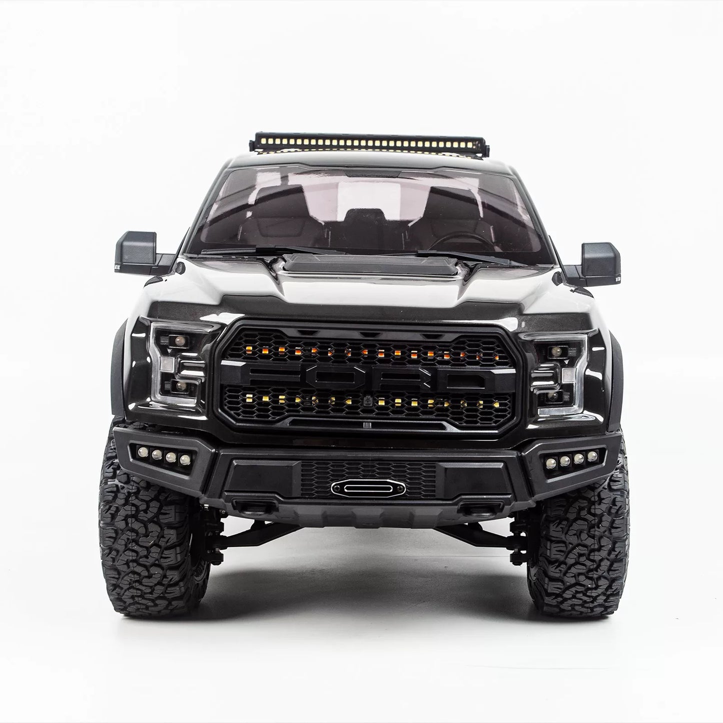 KM 1/8 Ford F-150 Raptor RC Mud Truck Rock Crawler with Horizontal Shocks