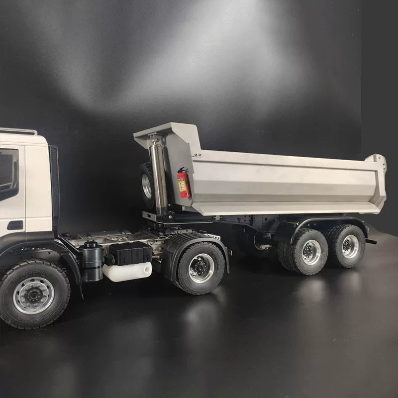 1/14 RC Semi Truck Tipper Dump Truck Trailer & Chassis DIY Parts for Tamiya