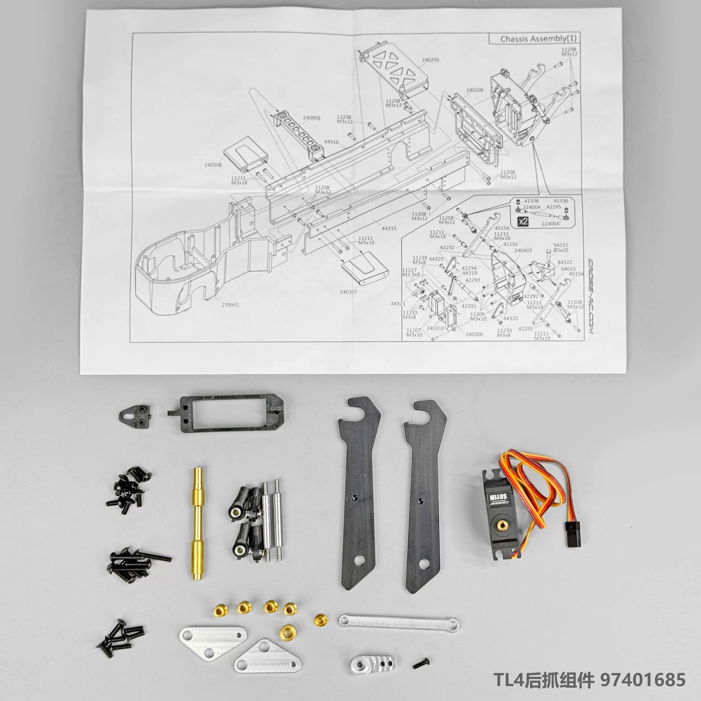 CROSSRC TL4 Heavy Duty Rear Hitch Assembly for Tractor CS-97401685 Upgrade Parts