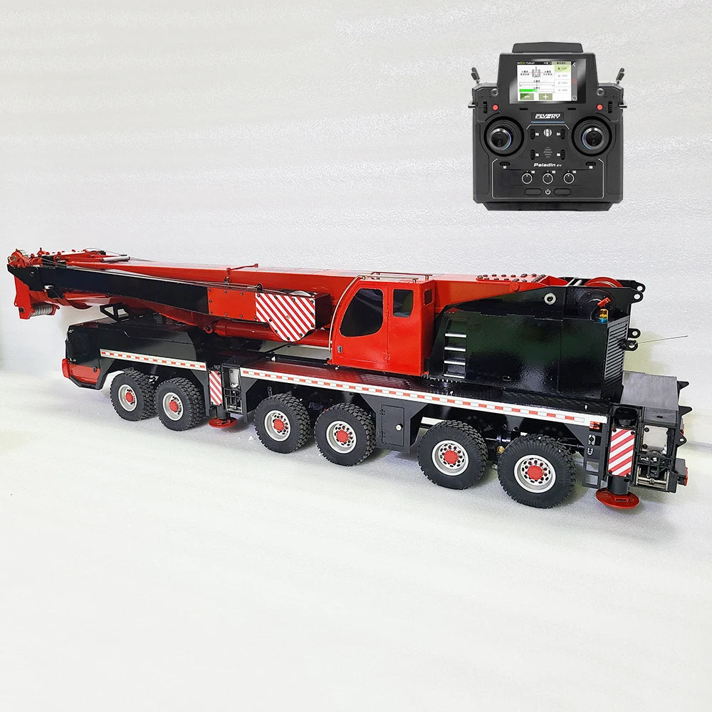 RC Crane 1/14 Remote Control Metal Crane Model Toy RTR with Light and Sound System Adult Remote Control Car Toy