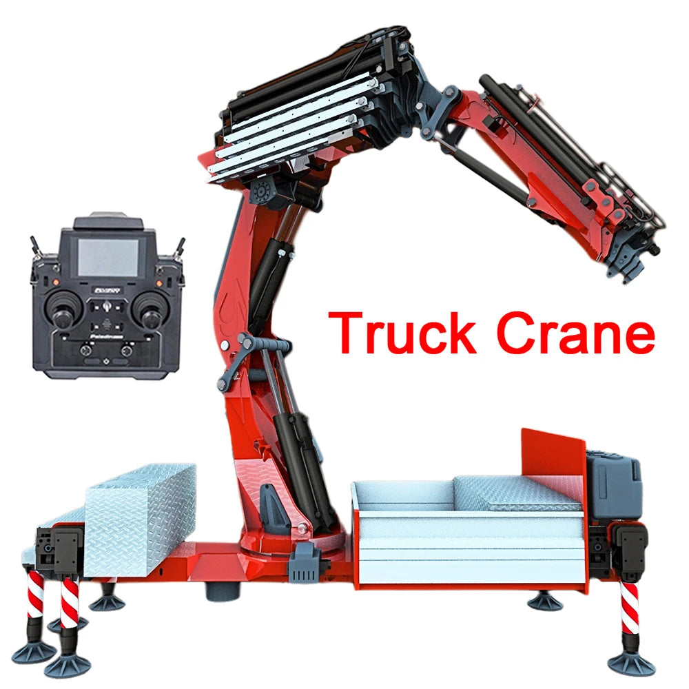 Iveco RC Crane 8x8 Hydraulic Trailer Crane Tamiya 1/14 Metal Crane with Rear Steering F1650 Truck Mounted Crane Model Toy