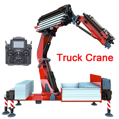 Iveco RC Kran 8x8 Hydraulik-Anhängerkran, Tamiya 1/14 Metallkran mit Hinterachslenkung, F1650 LKW-Ladekran-Modellspielzeug 