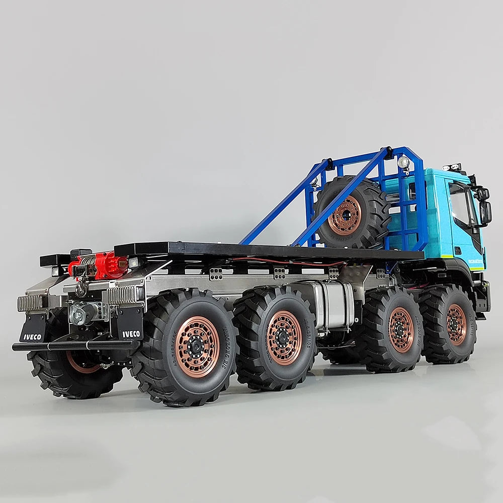 Iveco RC Trailer 1/14 8x8 RC Car Climbing Car Model with Winch RTR Version Boys Remote Control Trailer Toy