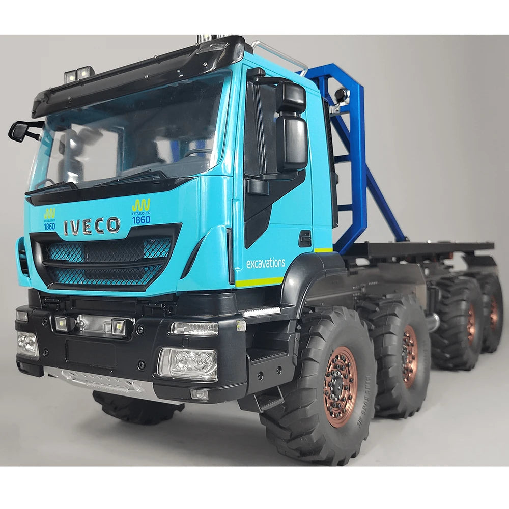 Iveco RC Trailer 1/14 8x8 RC Car Climbing Car Model with Winch RTR Version Boys Remote Control Trailer Toy