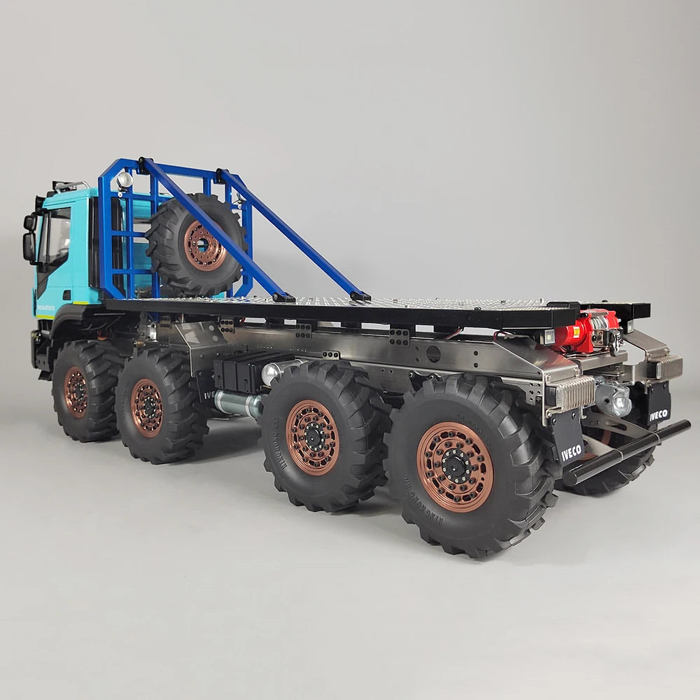 Iveco RC Trailer 1/14 8x8 RC Car Climbing Car Model with Winch RTR Version Boys Remote Control Trailer Toy