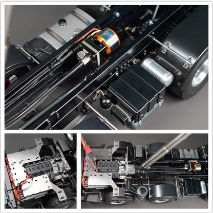 RC-Truck 1/14 8x4 Hydraulischer ferngesteuerter Muldenkipper Metall RTR-Modell ferngesteuertes Automodell Spielzeug für Jungen