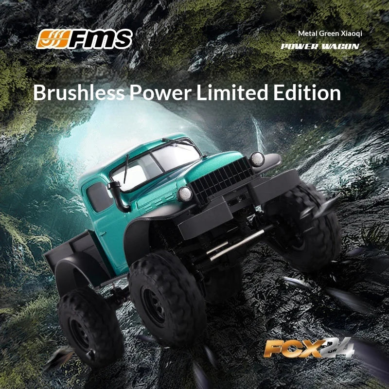 FMS 1/24 FCX24 Brushless RC Crawler - High-Performance 4WD Off-Road Mini Truck Bed Edition