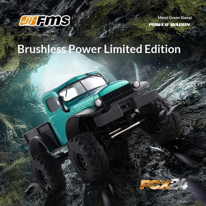 FMS 1/24 FCX24 Brushless RC Crawler - High-Performance 4WD Off-Road Mini Truck Bed Edition