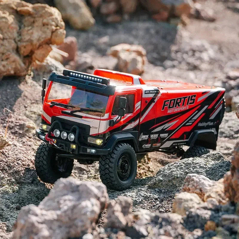 Hobby Plus 1/18 DKR-4 Fortis 4WD RC Rally Truck RTR, Electric Off-Road Desert Racer