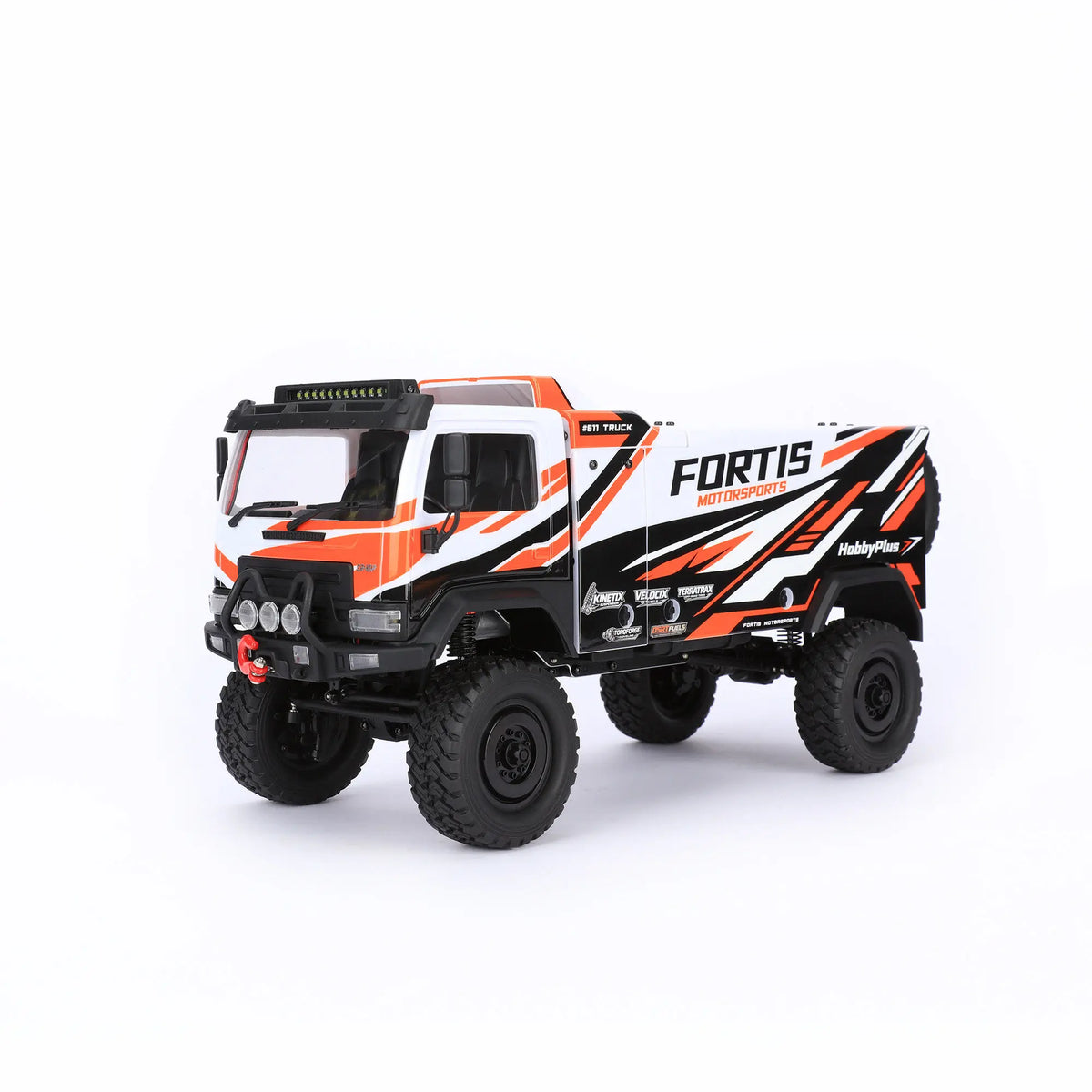 Hobby Plus 1/18 DKR-4 Fortis 4WD RC Rally Truck RTR, Electric Off-Road Desert Racer