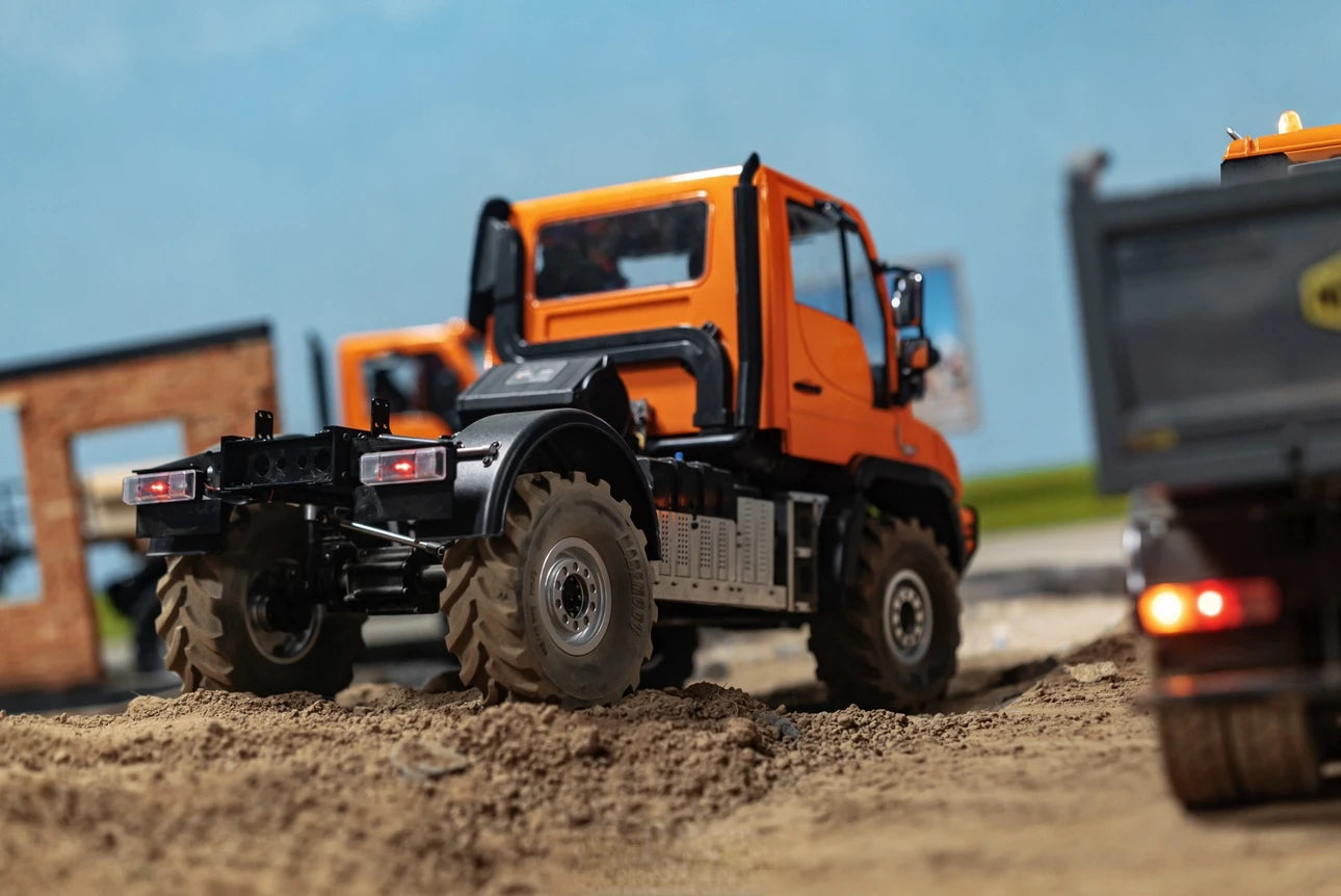 Free Shipping Unimog 1/10 RC Dump Truck Climbing Car RTR Version Remote Control Car Model Boy Toy Gift