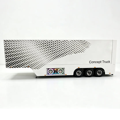 1/14 Metal 3-Axle RC Container Trailer Truck with Lights & Openable Sides