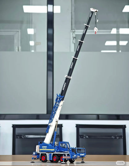 D1050 RC Crane 1/14 3-axis Remote Control Hydraulic Crane Engineering Heavy Machinery Metal Model All Terrain Crane Model Toy