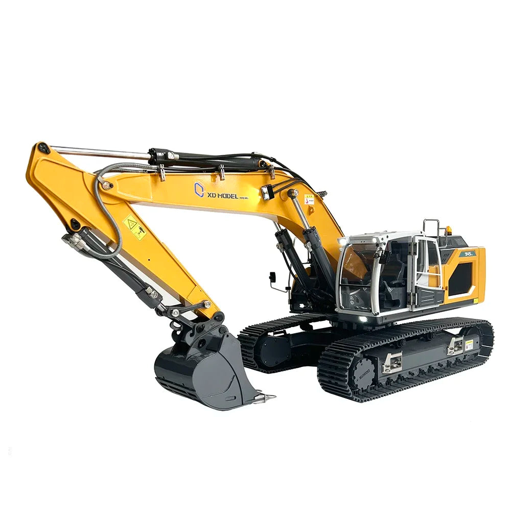 945 RC Excavator 1/14 Hydraulic RC Excavator Metal Model Engineering Machinery with Lighting System Adult Remote Control Car Toy