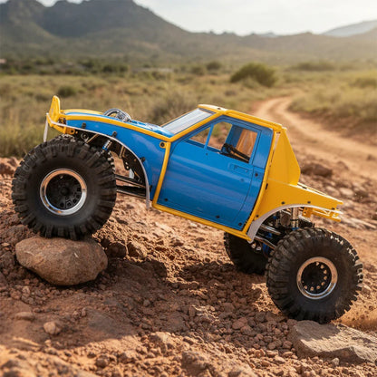 D1RC RCRFC 1/10 Rainforest Chariot Brushless RC Crawler - Metal Tube Chassis Roll Cage Car