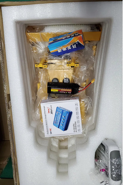 Kostenloser Versand! Bulldozer 1/14 JDM 98 DXR2 D9T ferngesteuerter Hydraulikbulldozer mit verbessertem Sound- und Lichtsystem, Metallmodell, ferngesteuertes Auto, Spielzeug für Erwachsene 