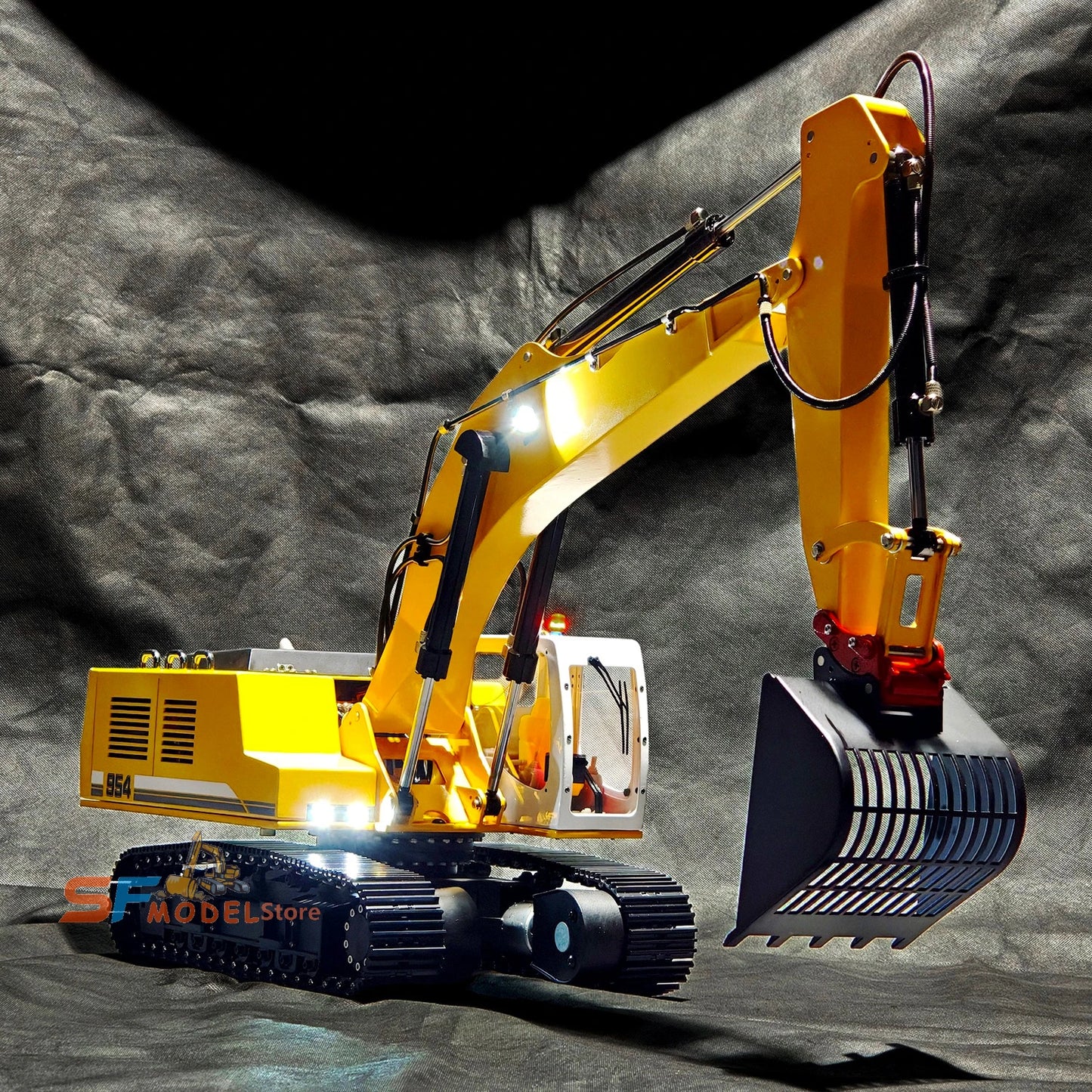 Liebherr 954 Excavator 1/12 Scale Hydraulic RC Excavator Metal Model RTR RC Car Toy