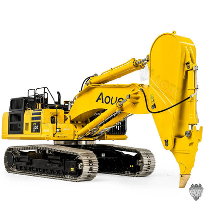 LESU PC500LC RC Excavator Hydraulic Model 1/14 Rock Arm Pangolin Excavator Metal Model Remote Control Engineering Toy BA-B0020