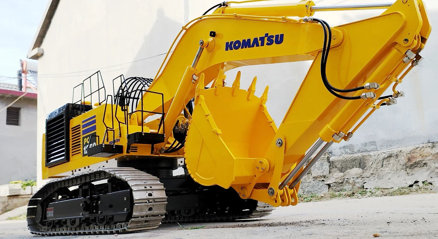 PC1250 RC Excavator 1/8 Hydraulic RC Excavator Metal Heavy Engineering Excavator Model Adult Remote Control Car Toy