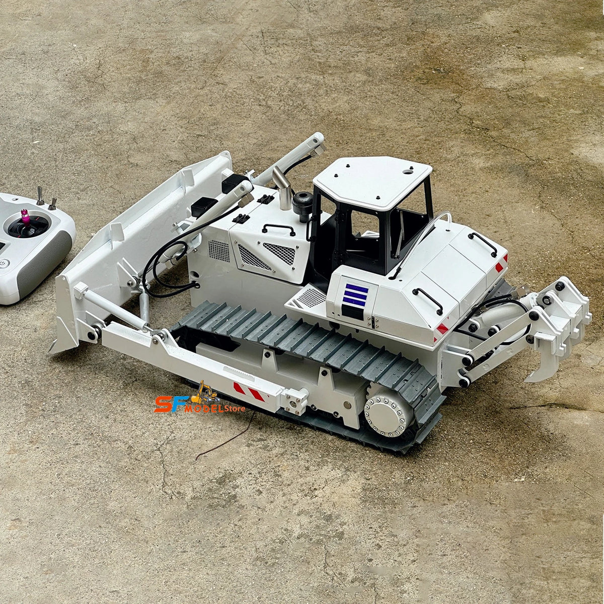 1/14 Hydraulic RC Bulldozer Metal Model RTR Version Brushless Hydraulic Oil Pump Construction Machinery RC Truck Model Toy