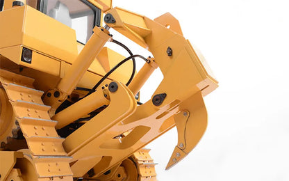 Kostenloser Versand! Bulldozer 1/14 JDM 98 DXR2 D9T ferngesteuerter Hydraulikbulldozer mit verbessertem Sound- und Lichtsystem, Metallmodell, ferngesteuertes Auto, Spielzeug für Erwachsene 