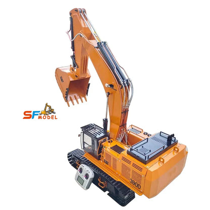 CAT 390D RC Excavator 1/8 RC Excavator Hydraulic Metal Model Double Cylinder Heavy Machinery Remote Control Car Adult Toy