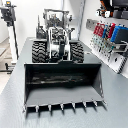RC Loader 580 1/14 Hydraulic RC Loader Metal Model RTR Radio Remote Control with Light and Sound System Wheel Loader Model