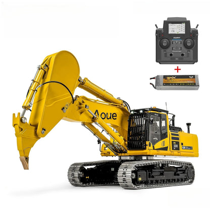 LESU PC500LC RC Excavator Hydraulic Model 1/14 Rock Arm Pangolin Excavator Metal Model Remote Control Engineering Toy BA-B0020