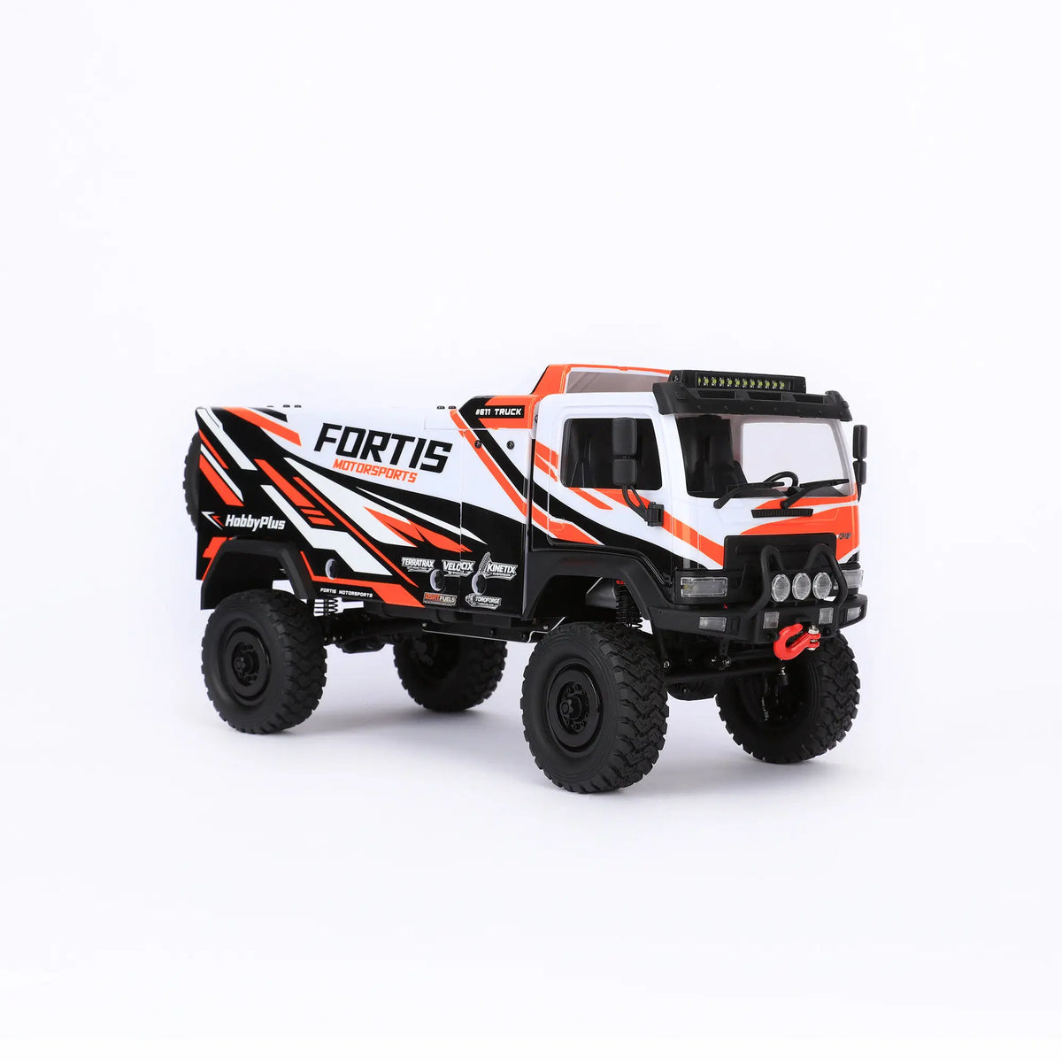Hobby Plus 1/18 DKR-4 Fortis 4WD RC Rally Truck RTR, Electric Off-Road Desert Racer