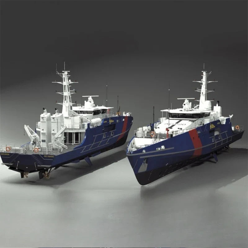 1/64 Coast Guard RC Boat Kit - 91cm Premium Resin 3D Printed Scale Model