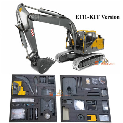Double E E111 Excavator KIT Version 1/14 Hydraulic Remote Control Excavator Metal Model Parts Version EC160E Excavator Model Toy