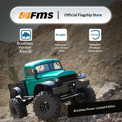 FMS 1/24 FCX24 Brushless RC Crawler - High-Performance 4WD Off-Road Mini Truck Bed Edition