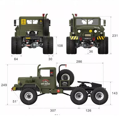 New Crossrc HC10 RC Remote Control Truck RTR 1/12 Rear Dual Tire 10 Wheel Dual Speed Electric Climbing Car Tractor Model Toy