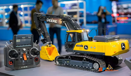 New E400 RC Excavator 1/14 Hydraulic RC Excavator Metal Model Heavy Engineering Machinery RTR Remote Control Car Boy Toy