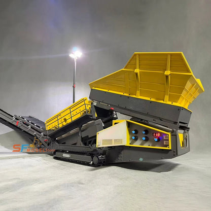 1/14 Screening Machine Engineering Machinery Model Miniature Construction Site Scene RC Truck Electric Sand Screening Machine