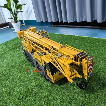 D1050 RC Crane 1/14 3-axis Remote Control Hydraulic Crane Engineering Heavy Machinery Metal Model All Terrain Crane Model Toy