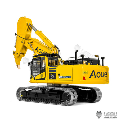 LESU PC500LC RC Excavator Hydraulic Model 1/14 Rock Arm Pangolin Excavator Metal Model Remote Control Engineering Toy BA-B0020