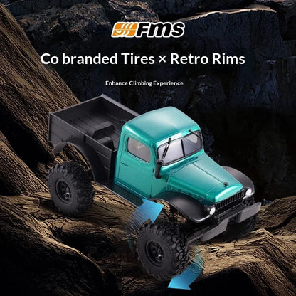 FMS 1/24 FCX24 Brushless RC Crawler - High-Performance 4WD Off-Road Mini Truck Bed Edition