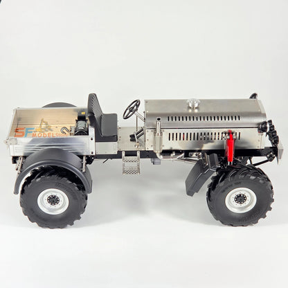 Metal RC Tractor Climbing Car Model RTR Version with 2-speed Gearbox Motor Winch CNC Metal Remote Control Car Model Toy 2026 New