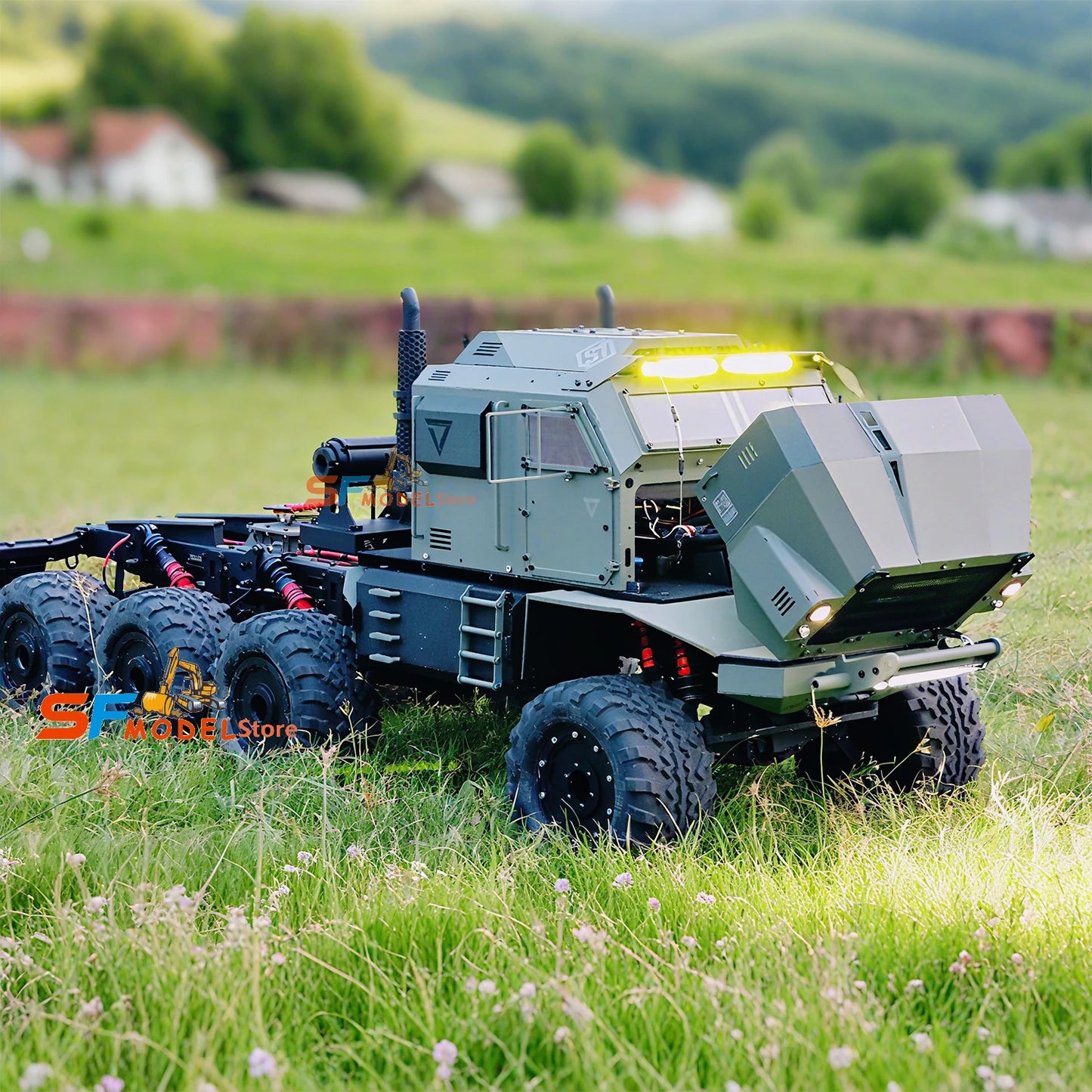ST8 Heavy Off-road Truck 1/8 RC Off-road Climbing Car RTR with Lighting System Winch High-end Remote Control Car Model Boy Toy