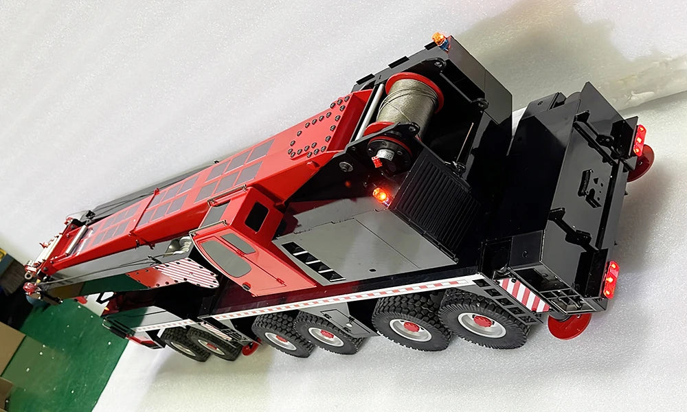 RC Crane 1/14 Remote Control Metal Crane Model Toy RTR with Light and Sound System Adult Remote Control Car Toy