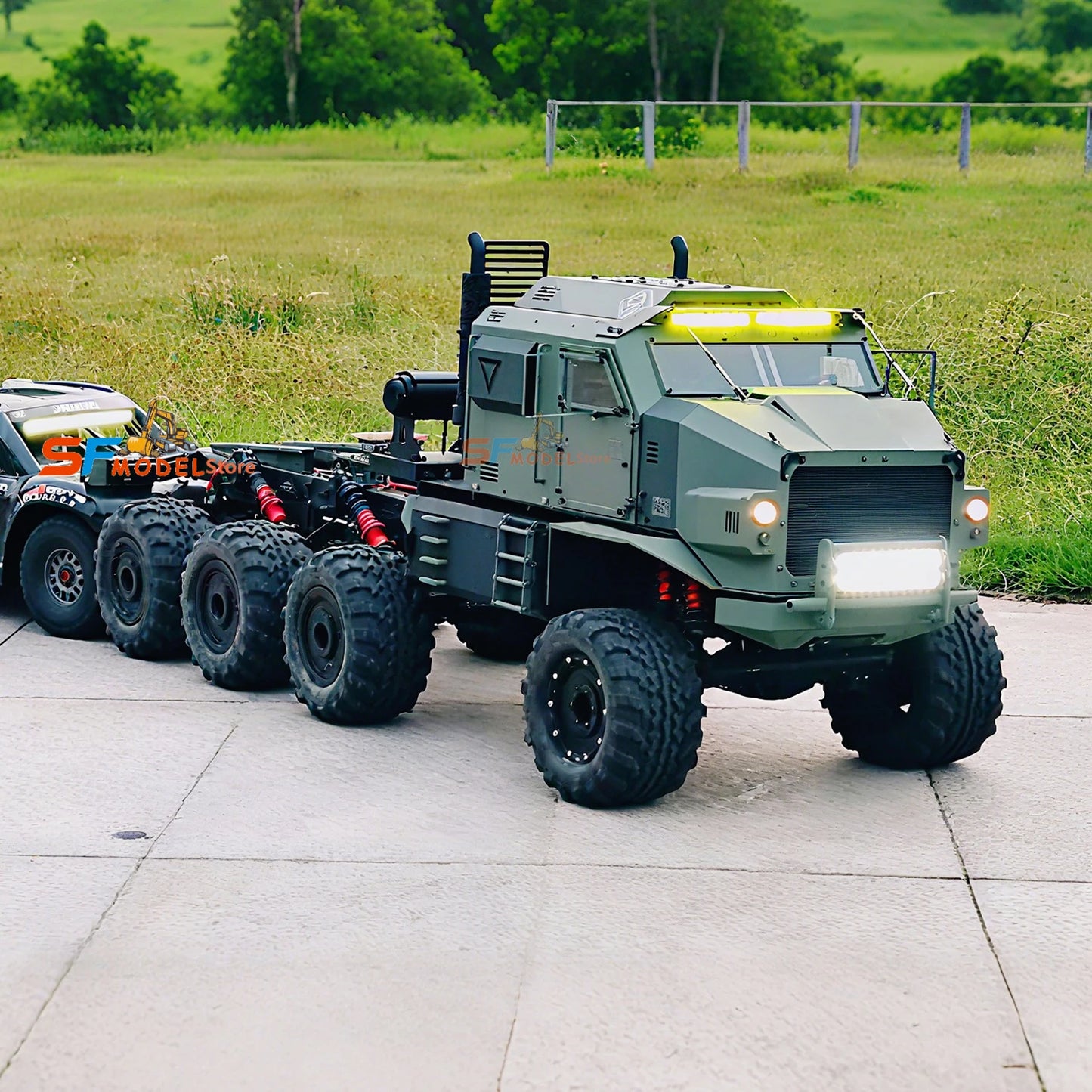 ST8 Heavy Off-road Truck 1/8 RC Off-road Climbing Car RTR with Lighting System Winch High-end Remote Control Car Model Boy Toy