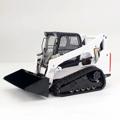 Free Shipping SM770 Bobcat Loader 1/14 RC Crawler Metal Hydraulic Skid Steer Loader RTR Bobcat Engineering Vehicle Model Boy Toy Gift